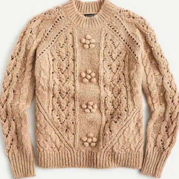 J. Crew Sweaters - NWOT J.Crew Cable Knit Pointelle Sweater